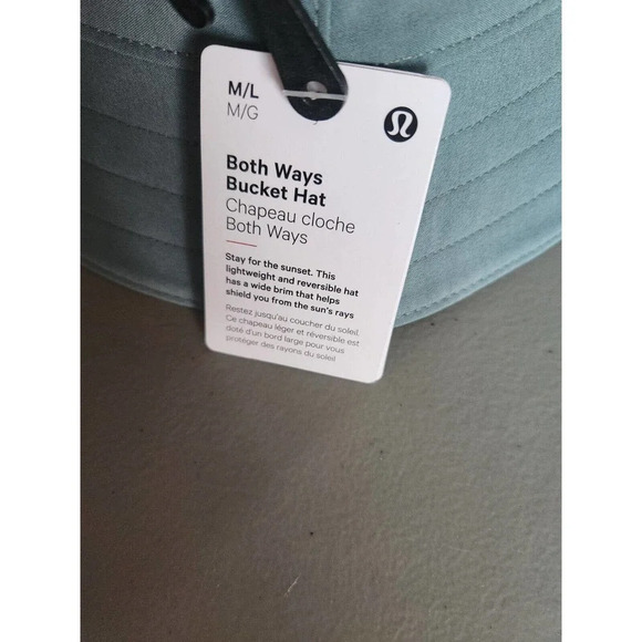 NWT Lululemon Both Ways Reversible Bucket Hat Cap Sz M/L TIDT/WSBI Unisex - Picture 3 of 10